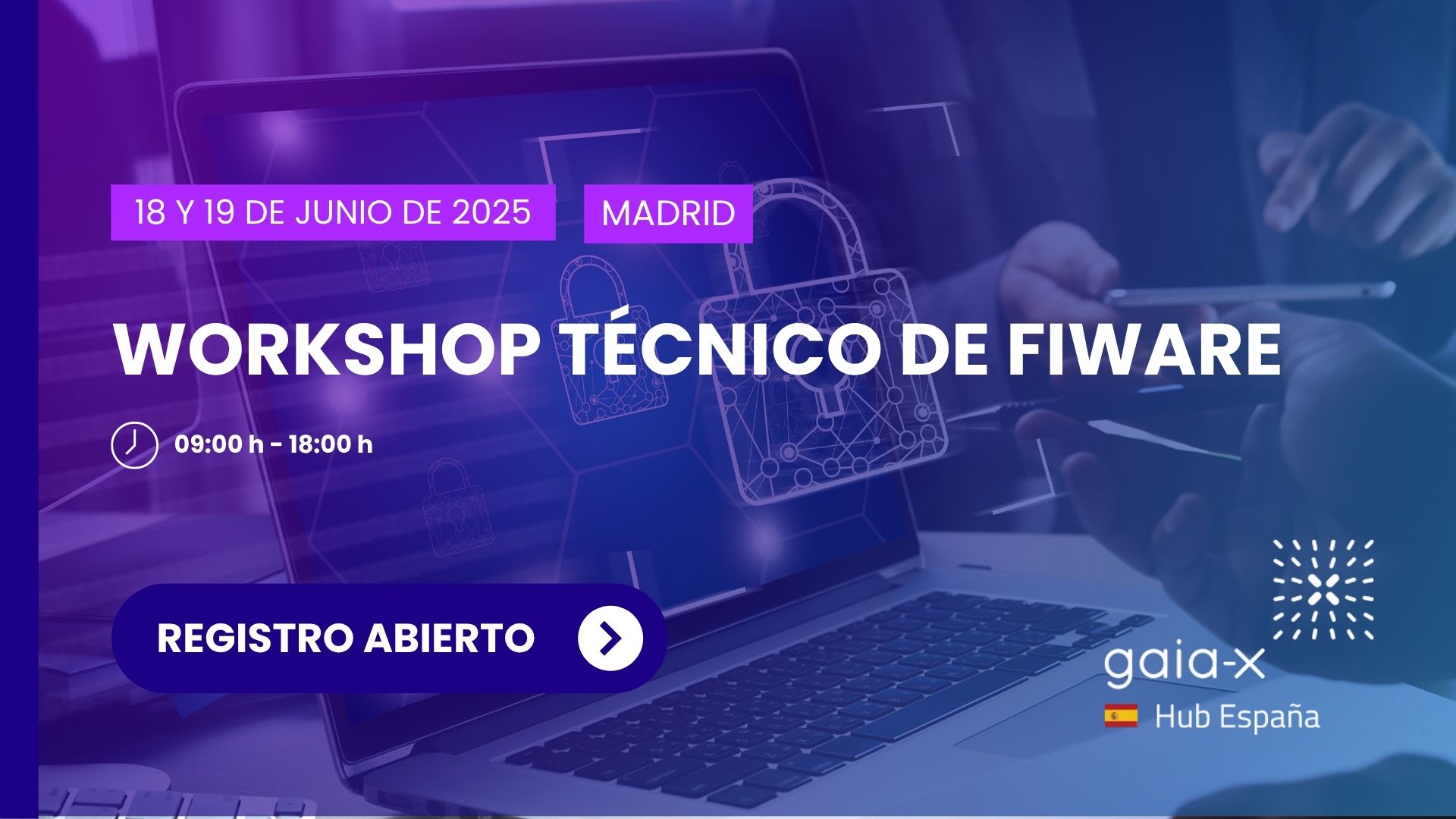 Workshop T?cnico sobre componentes FIWARE para Espacios de Datos (18 y 19 de junio de 2025)